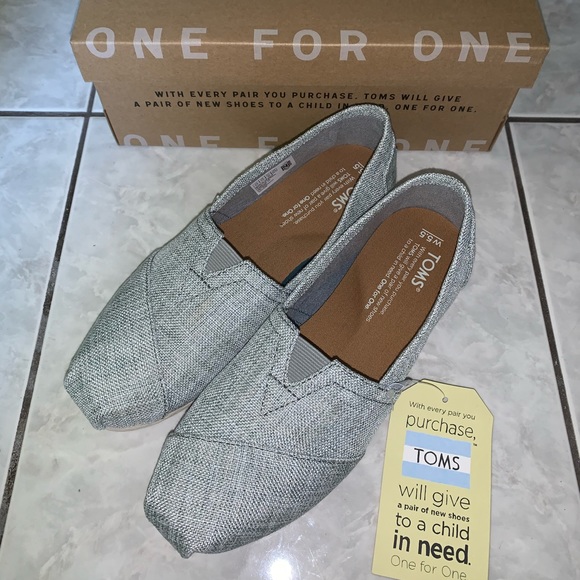 Toms Shoes - Tom’s Classic Dirzzle Grey Mettalic Woven